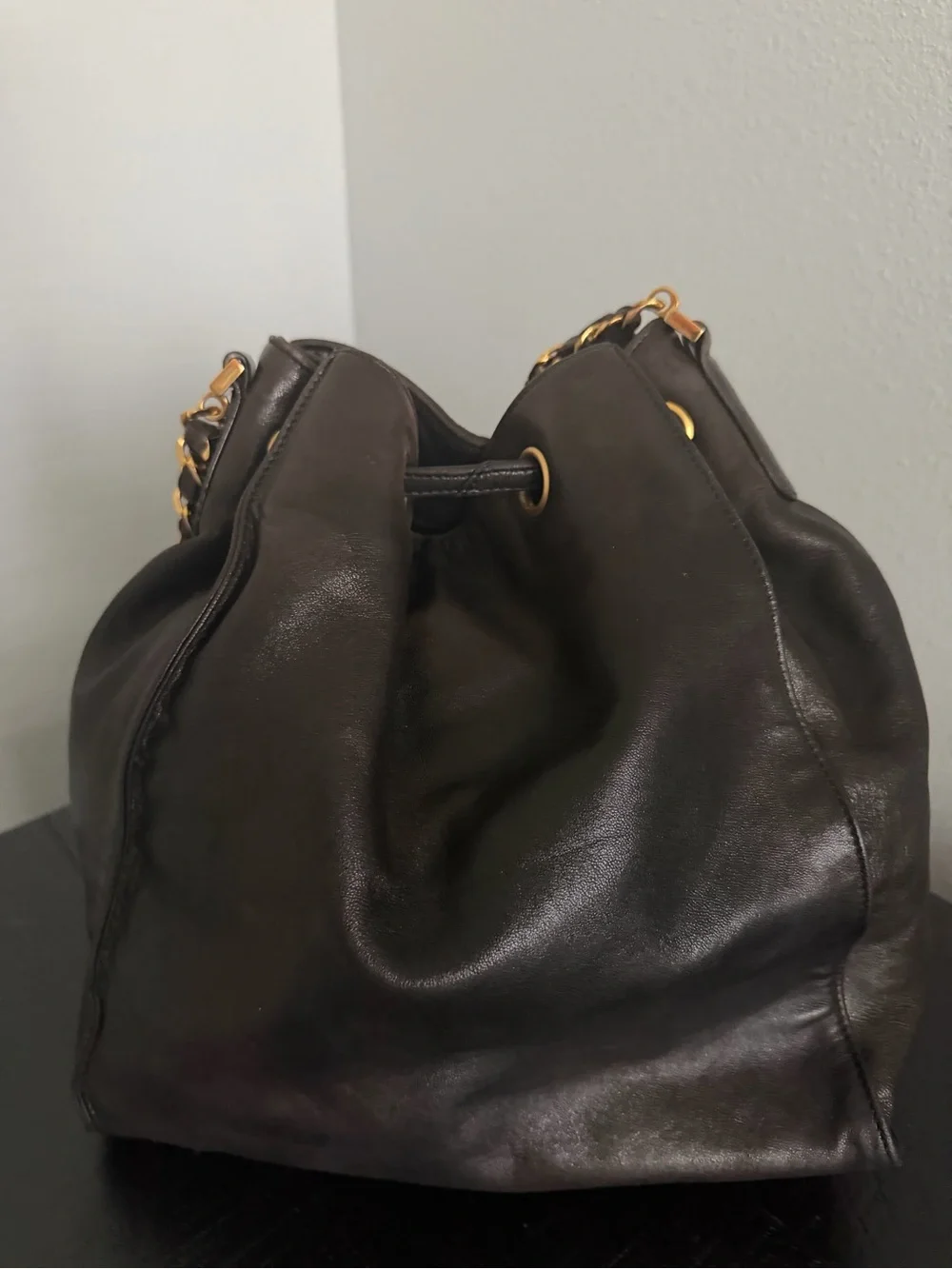 CHANEL vintage drawstring